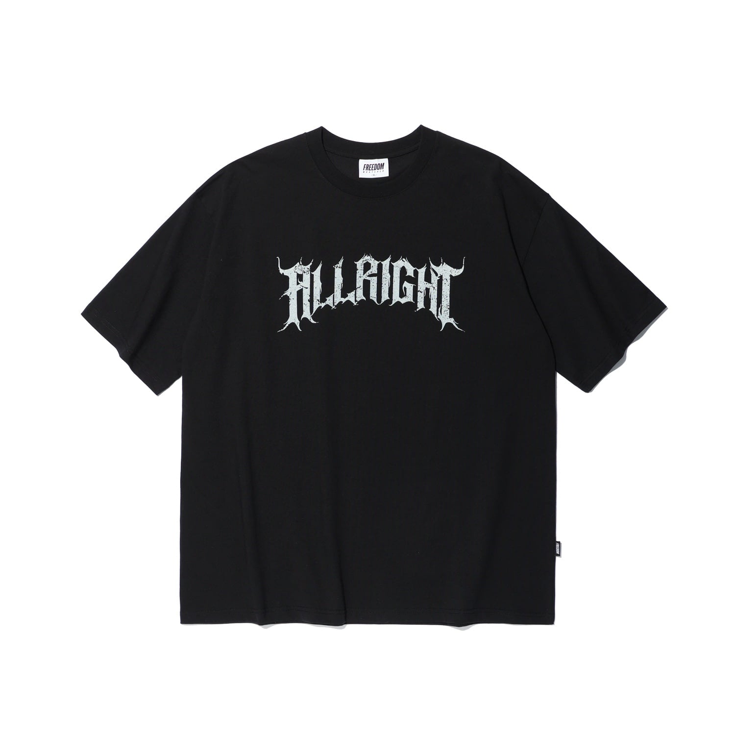 ALLRIGHT X 3 เสื้อยืดโอเวอร์ไซส์ (สีดำ)
