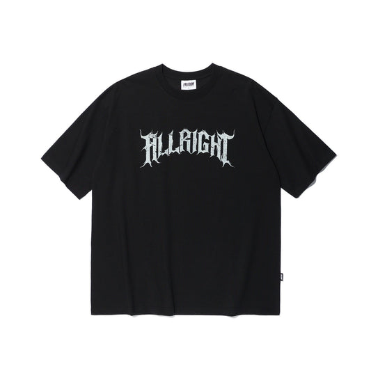 ALLRIGHT X 3 เสื้อยืดโอเวอร์ไซส์ (สีดำ)