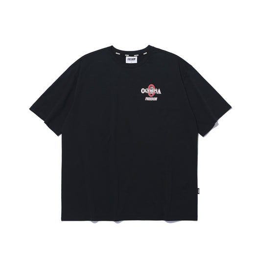 เสื้อยืด Olympia Essential ทรง Semi-Overfit (สีดำ)