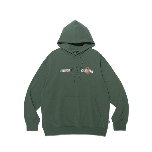 เสื้อฮู้ด Olympia Small Logo (สีกากี)