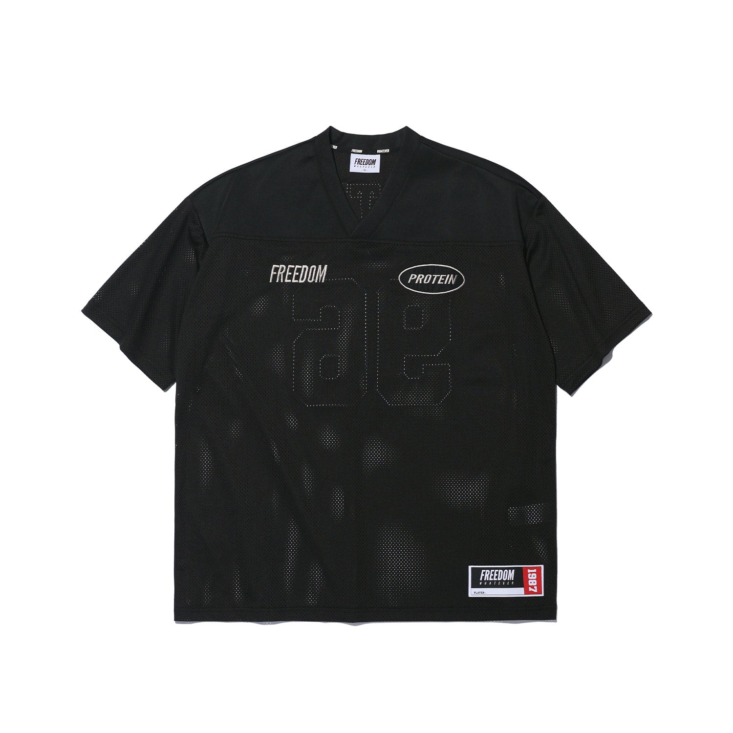 เสื้อรักบี้โปรตีน (สีดำ)