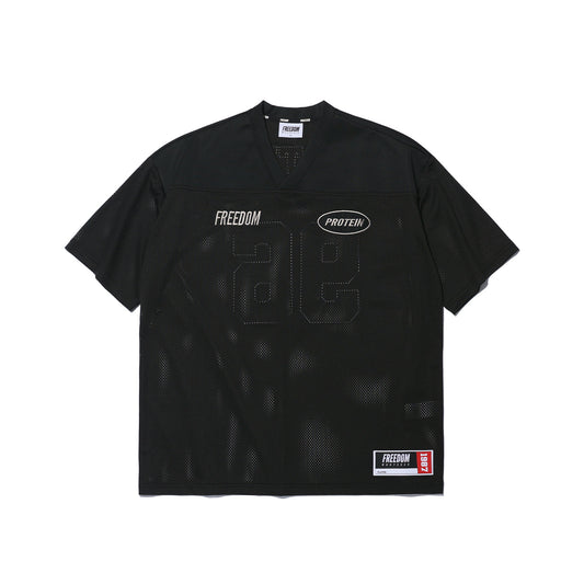 เสื้อรักบี้โปรตีน (สีดำ)