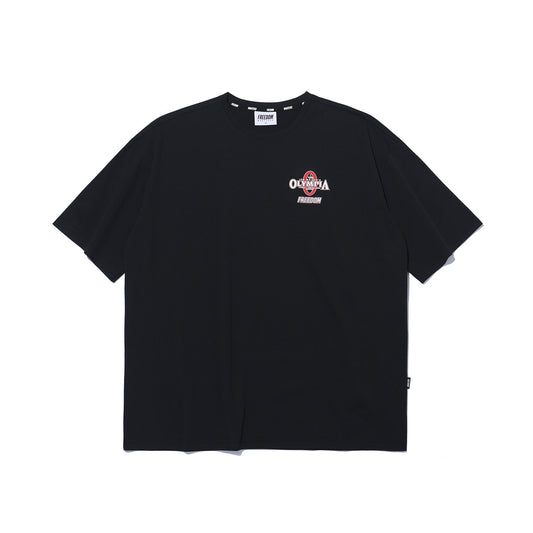 เสื้อยืดโอลิมเปีย เอสเซนเชียล โอเวอร์ฟิต (สีดำ)