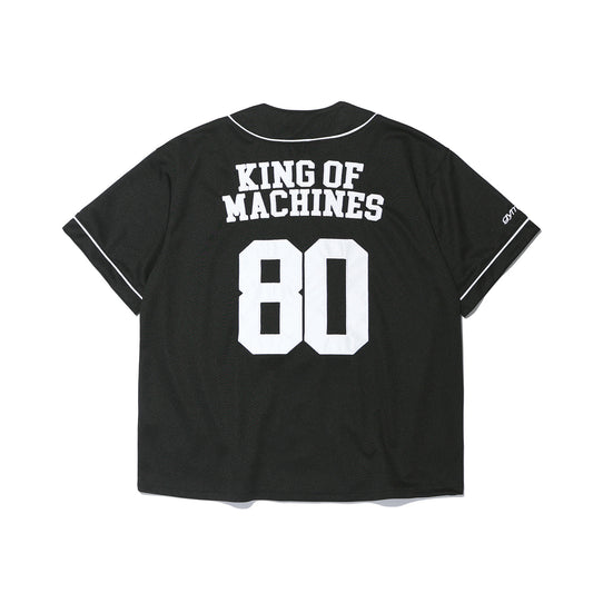 เสื้อเบสบอลตาข่ายระบายอากาศ GYM80 (สีดำ)