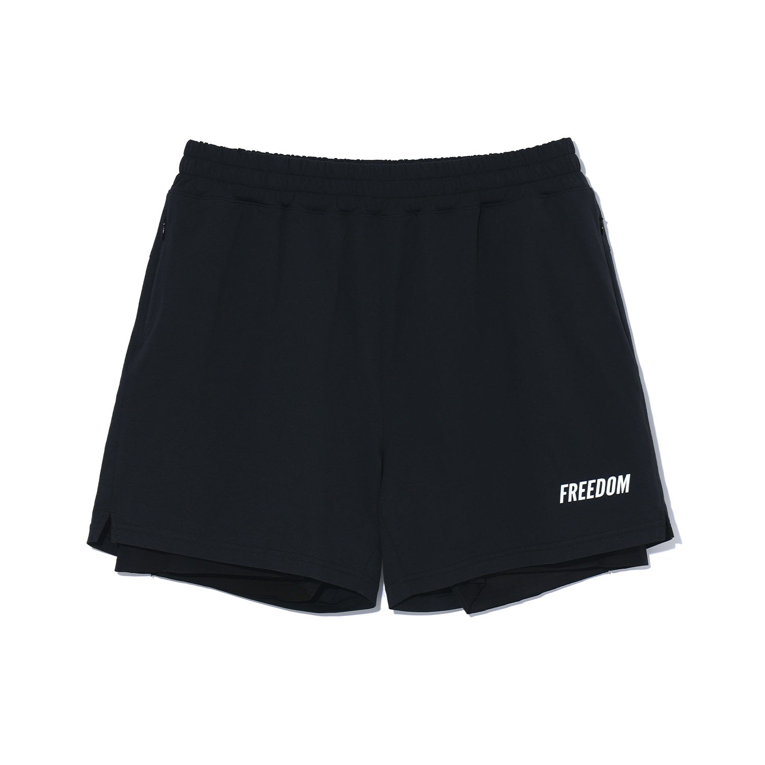 กางเกงขาสั้น 2-in-1 Essential (สีดำ)