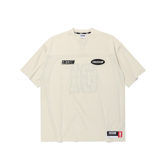 เสื้อรักบี้ตาข่าย FREEDOM (สีครีม)