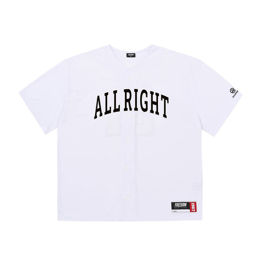 เสื้อเบสบอล ALLRIGHT (ขาว/ดำ)