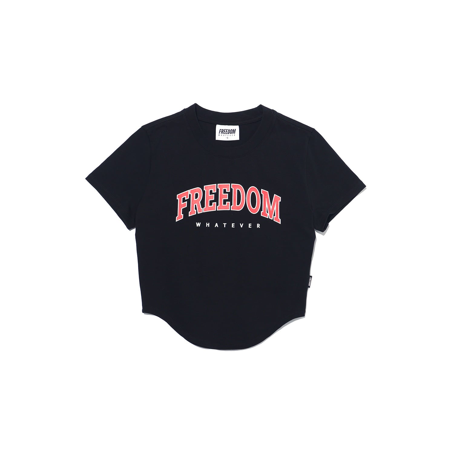 เสื้อครอป Freedom Arch Logo (สีดำ)