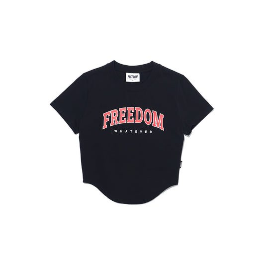 เสื้อครอป Freedom Arch Logo (สีดำ)