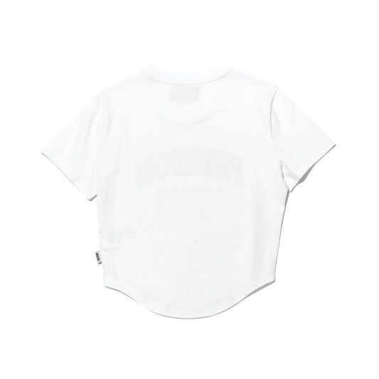 เสื้อยืดครอป Freedom Arch Logo (สีขาว)