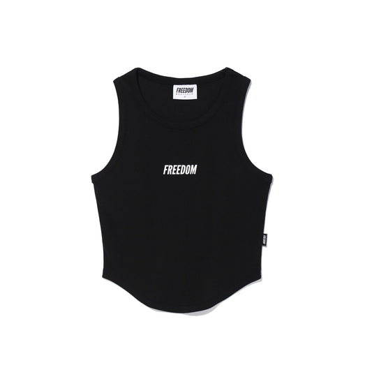 เสื้อกล้ามโลโก้เล็กสำหรับผู้หญิง (สีดำ)