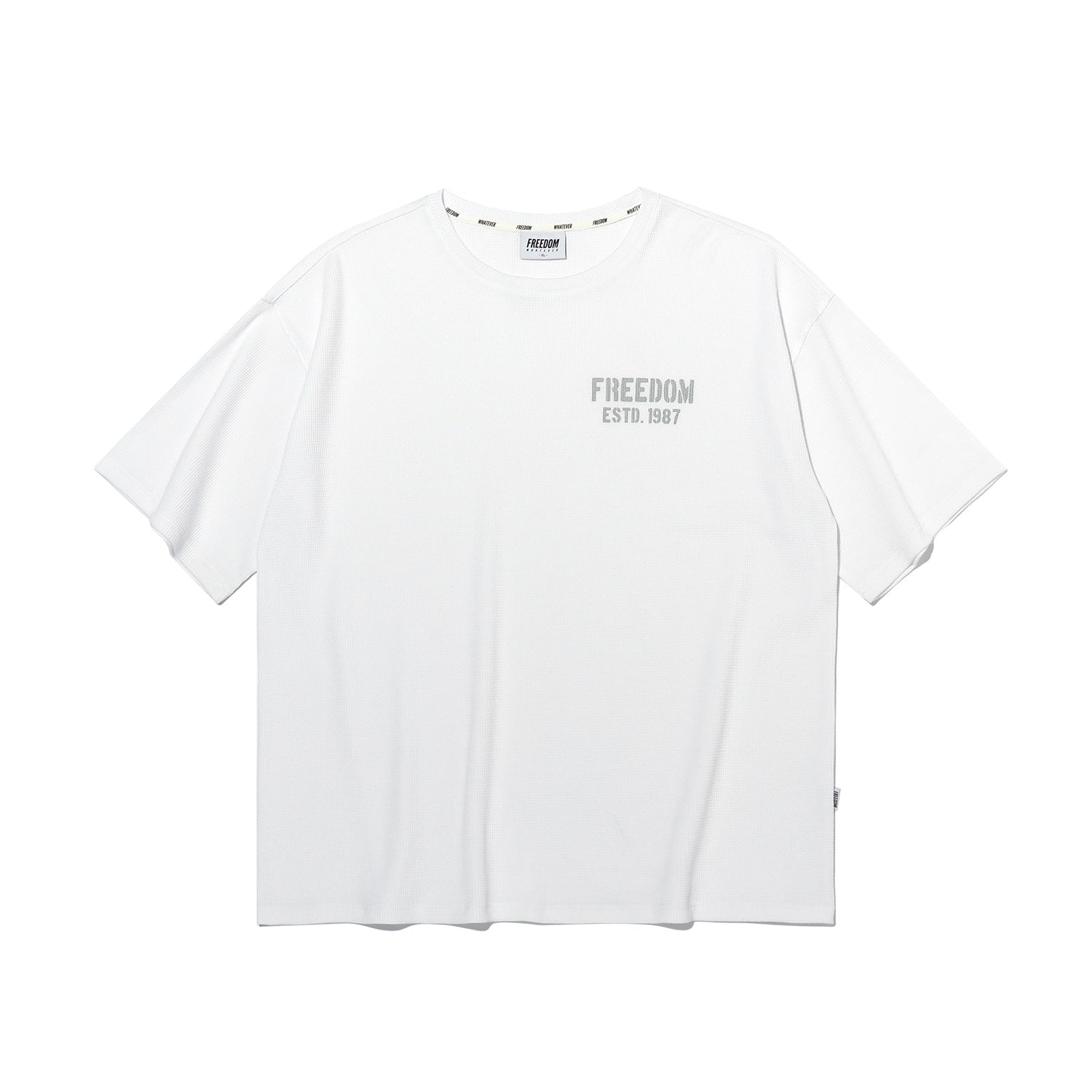 1987 Waffle Oversized T-shirt (White)