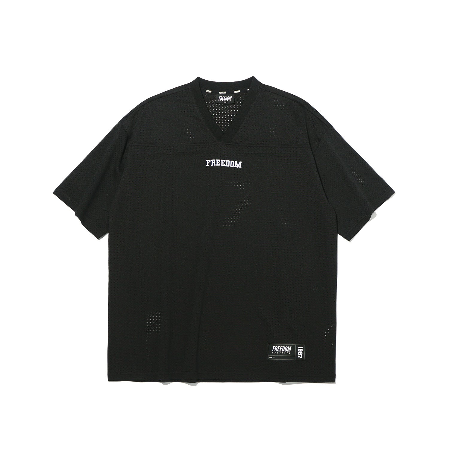 เสื้อรักบี้ตาข่ายทั้งตัว (สีดำ)
