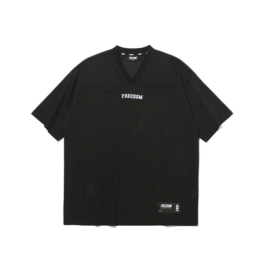 เสื้อรักบี้ตาข่ายทั้งตัว (สีดำ)