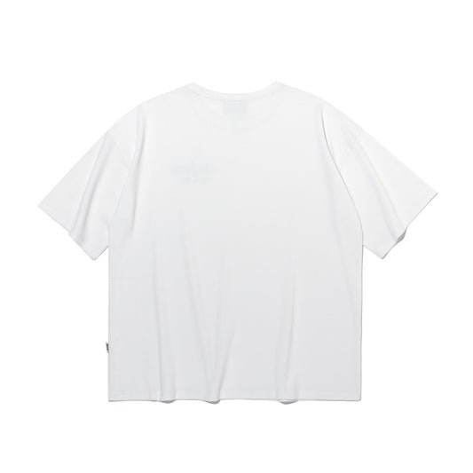 เสื้อยืดโอเวอร์ไซส์ลาย Waffle ปี 1987 (สีขาว)