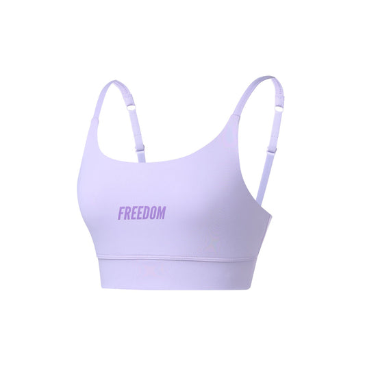 เสื้อชั้นในแบบบราท็อป Freedom โลโก้เล็กสำหรับผู้หญิง (สีม่วง)