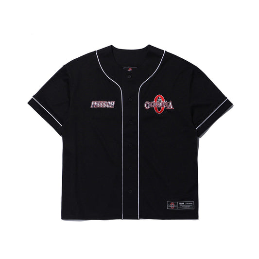 เสื้อเบสบอล Olympia (สีดำ)
