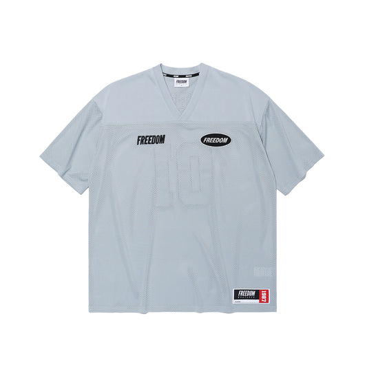 เสื้อรักบี้ตาข่าย FREEDOM (สีเทา)