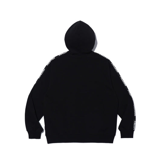 เสื้อฮู้ดซิป ALLRIGHT Lettering (สีดำ)