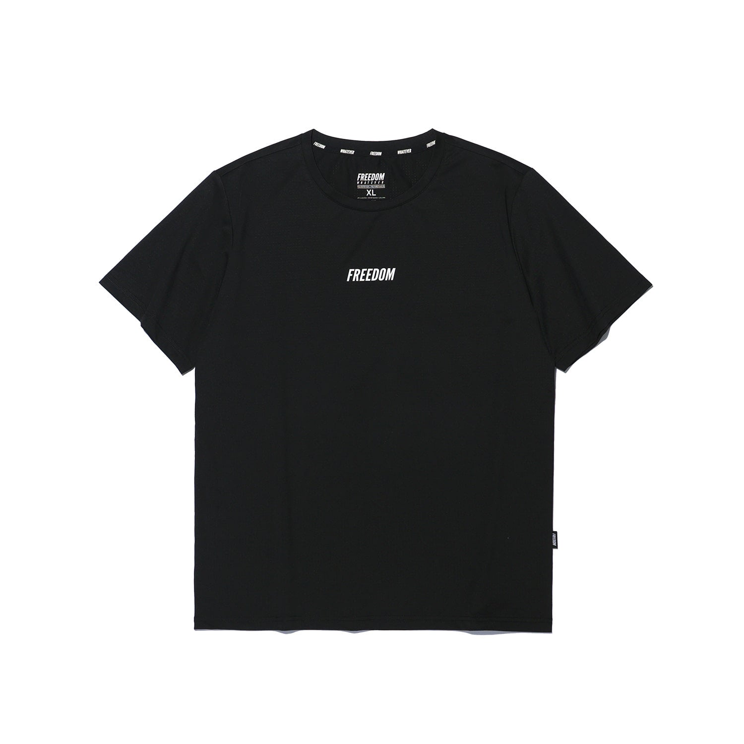 เสื้อยืดกล้ามเนื้อตาข่ายสี่เหลี่ยม (สีดำ)