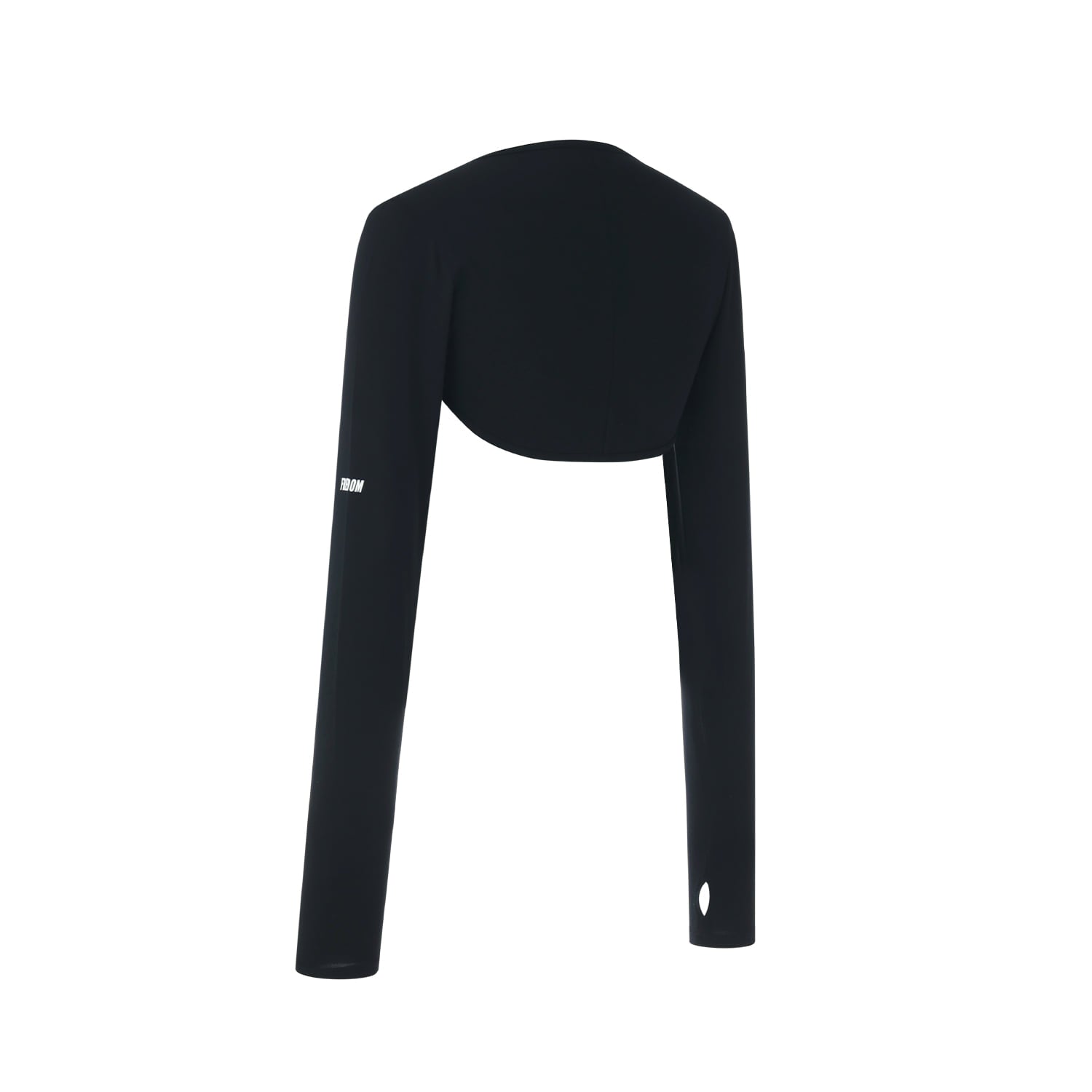 เสื้อคลุมโบเลโร่แขนยาวผ้าโมดัล ทรงสลิม (สีดำ)