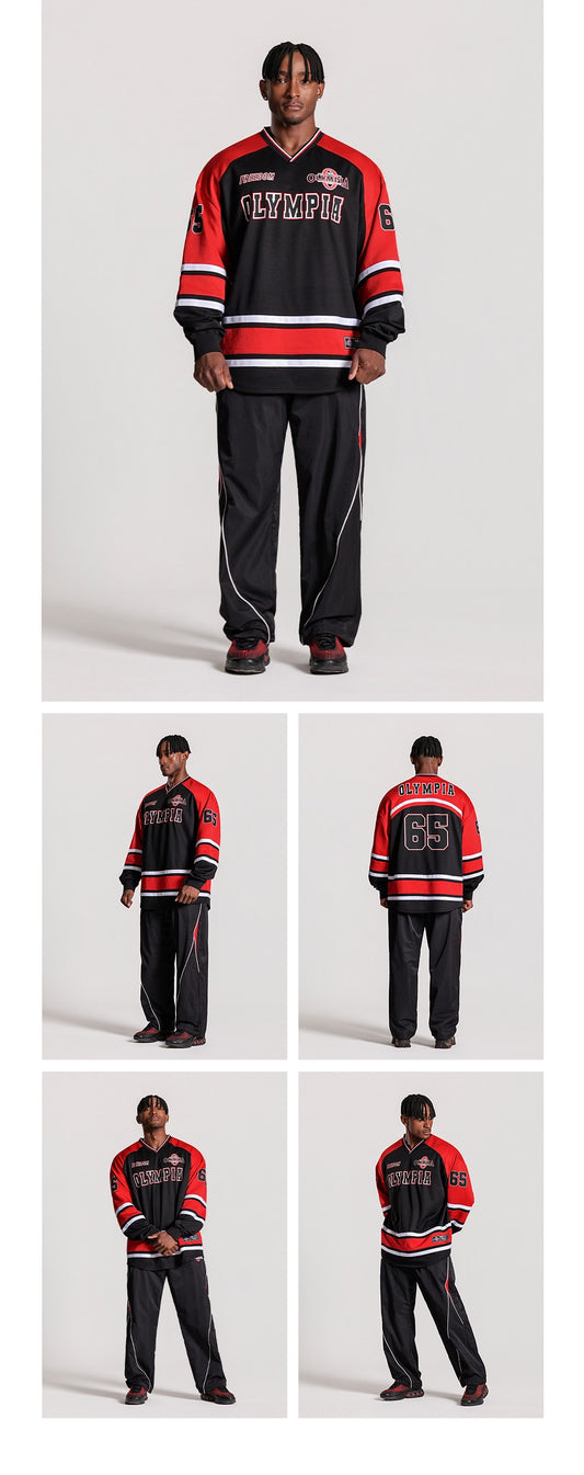 Olympia Block Hockey Jersey (Black)